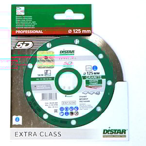 Алмазный сплошной диск на станок Distar Granite 125 мм