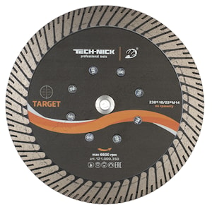 Алмазный диск по гранту TECH-NICK Turbo TARGET 230 M14 1A1RSS  